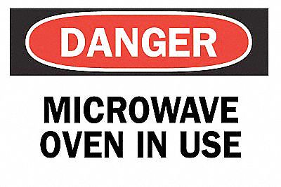 Danger Radiation Sign, 7 x 10In, ENG, Text