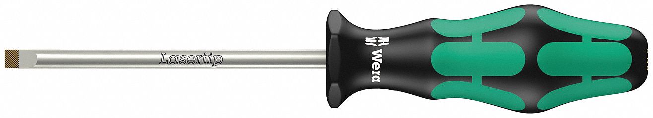 Slotted Screwdriver, 1/8 x 3-1/8 In