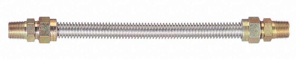Gas Connetor, 304 SS, 1/2 x 72 In