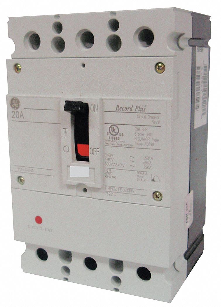 Circuit Breaker, FBH, 600/347V, 15A, 3P