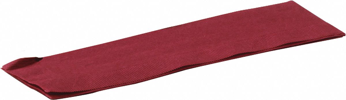 Dinner Napkin, Burgundy, 1/12 Fold, PK 1000