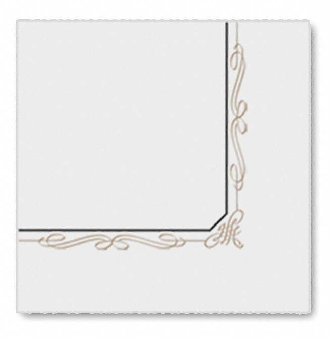 Beverage Napkins, Black, PK 1000