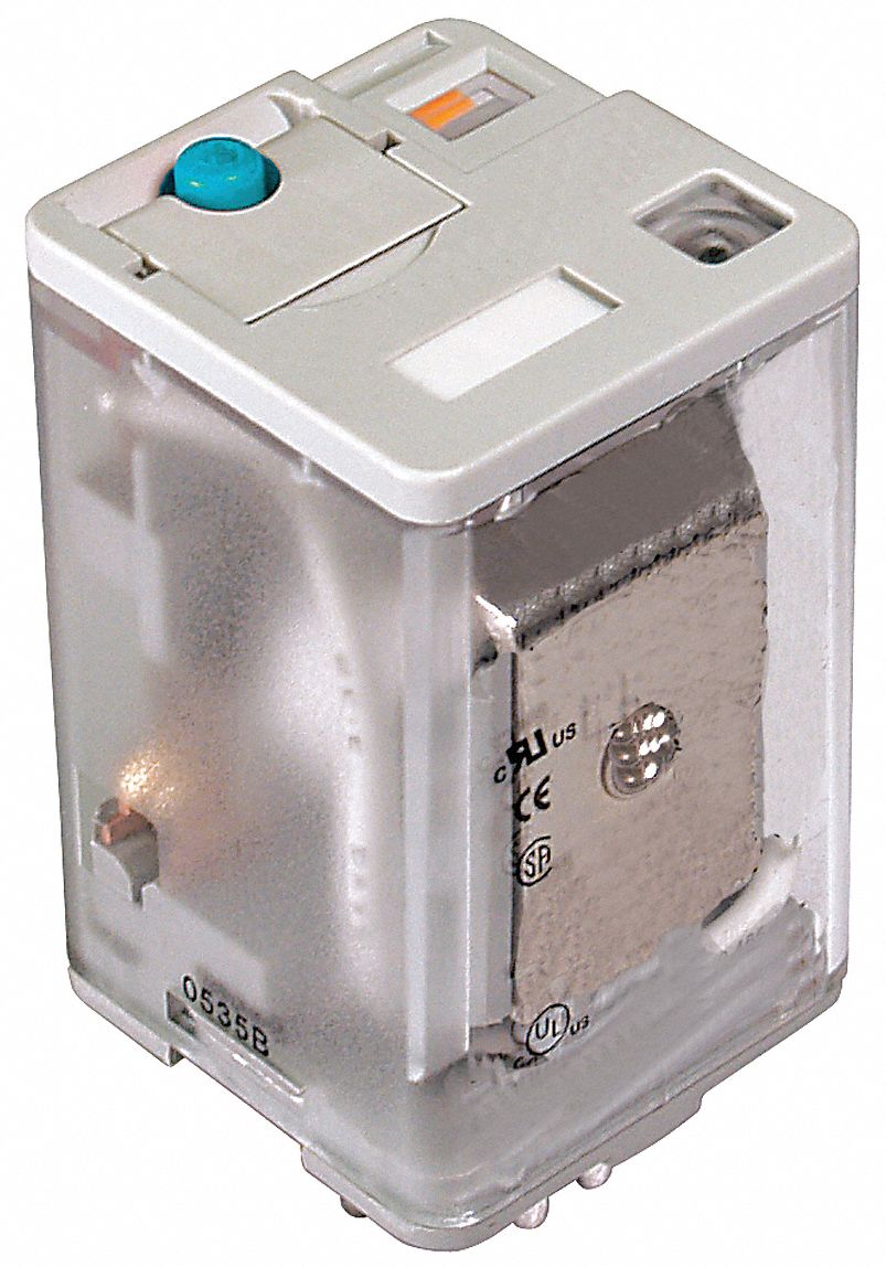 Relay, Plug-In, 8 Pin, DPDT, 16A, 24VDC