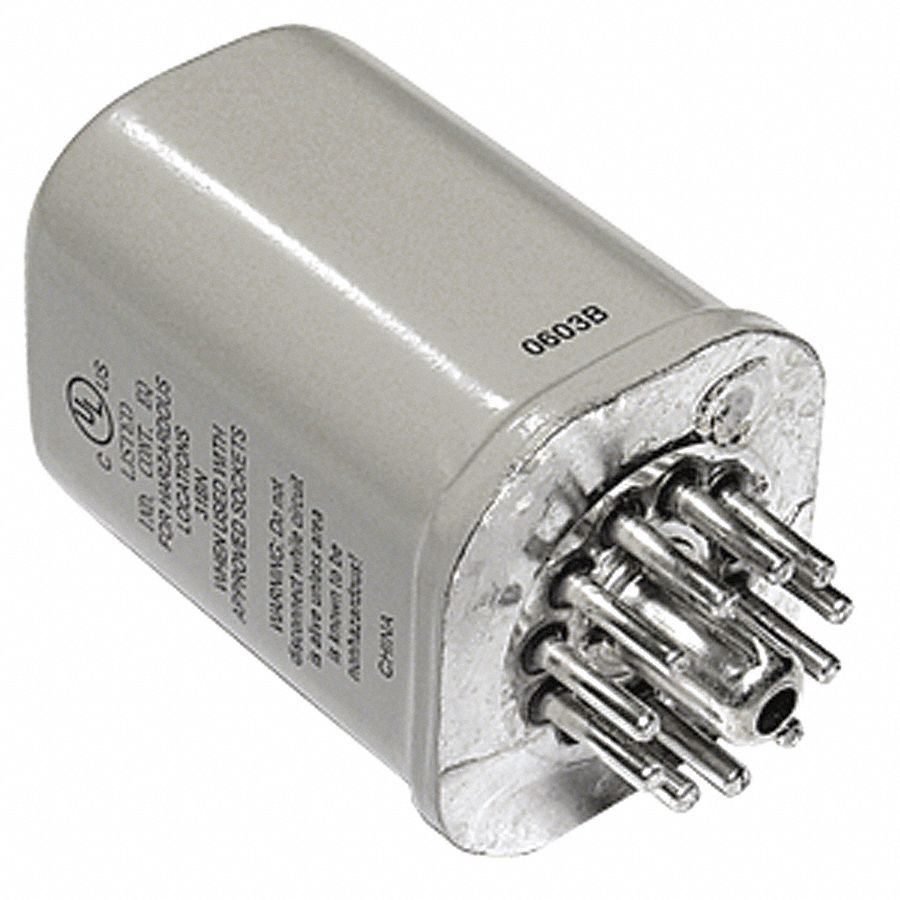 Relay, Hermetic, 11 Pin, 3PDT, 12A, 120VAC