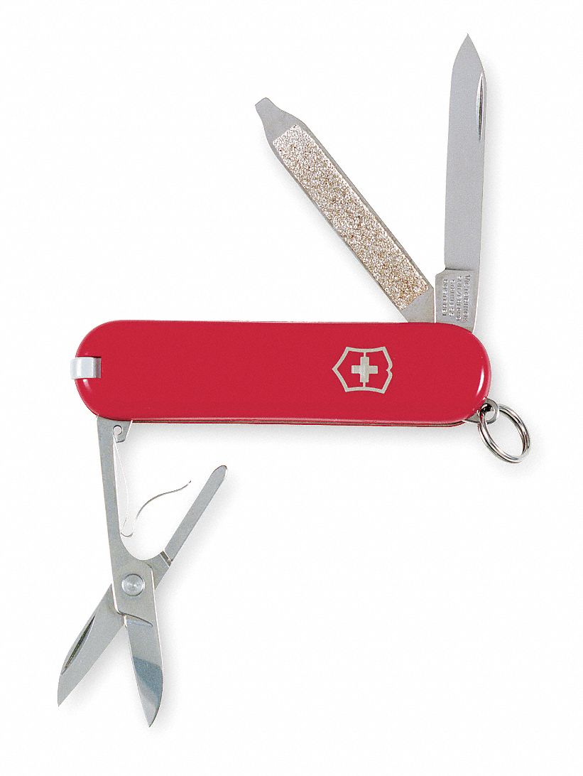 Knife, Swiss Army, 7 Functions, Red