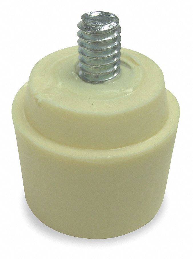 Hammer Tip, 1 In Dia, Medium Hard, Cream