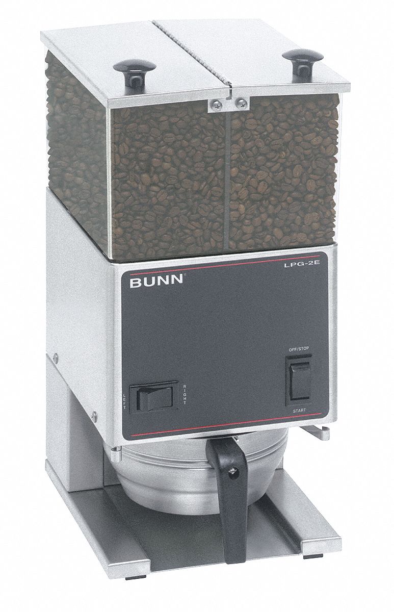 Portion Control Coffee Grinder, 2 Hopper