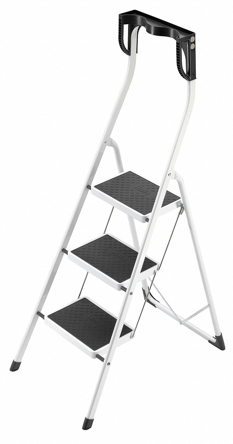 Platform Stepladder, Steel, 11-7/8 In. W