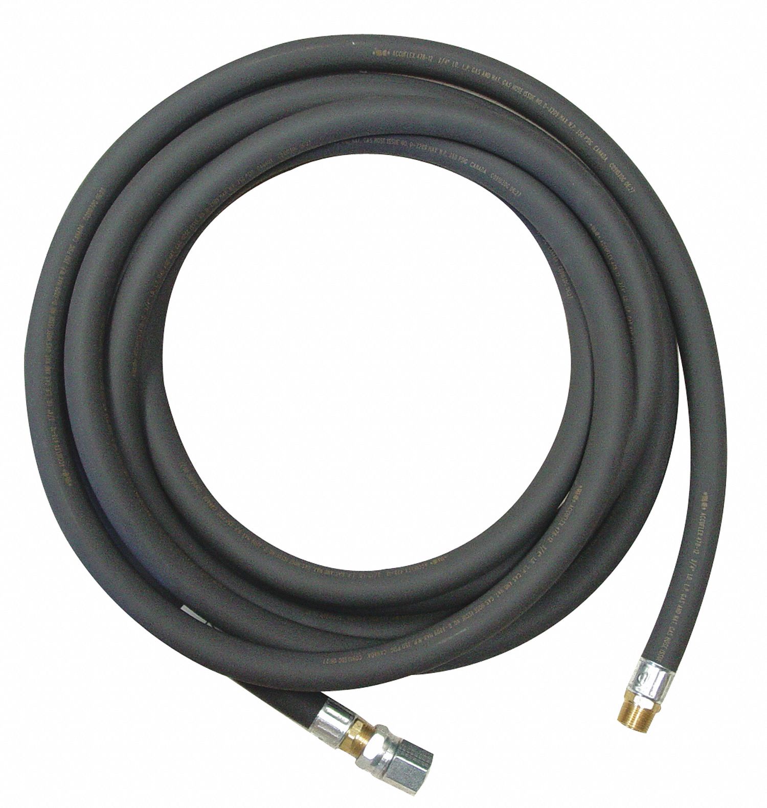 High Pressure Gas Hose, 25 ft. L