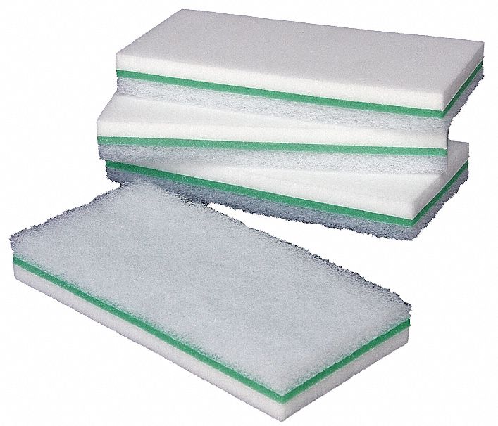 Melamine Utilty Scrb Pad, Wht, 9Lx4InW, PK6