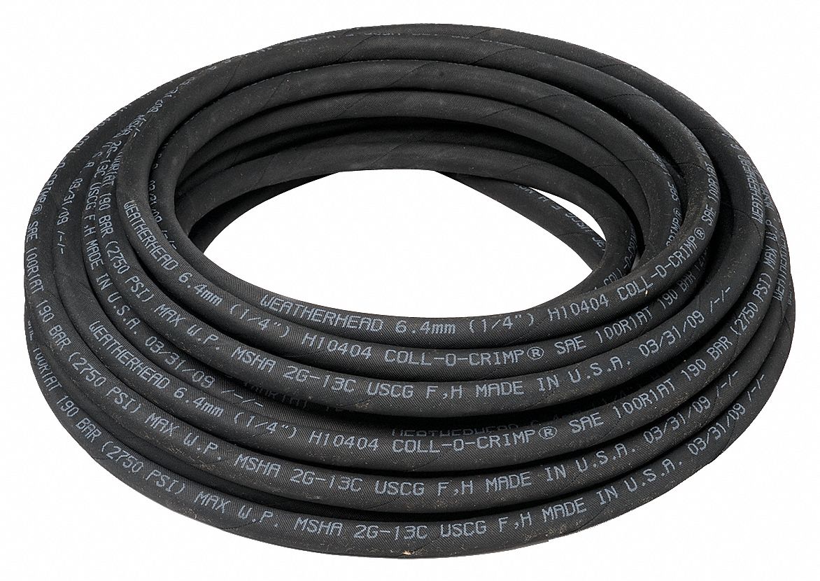 Bulk Hose, 1/4 In ID x 50 Ft, 2750 PSI