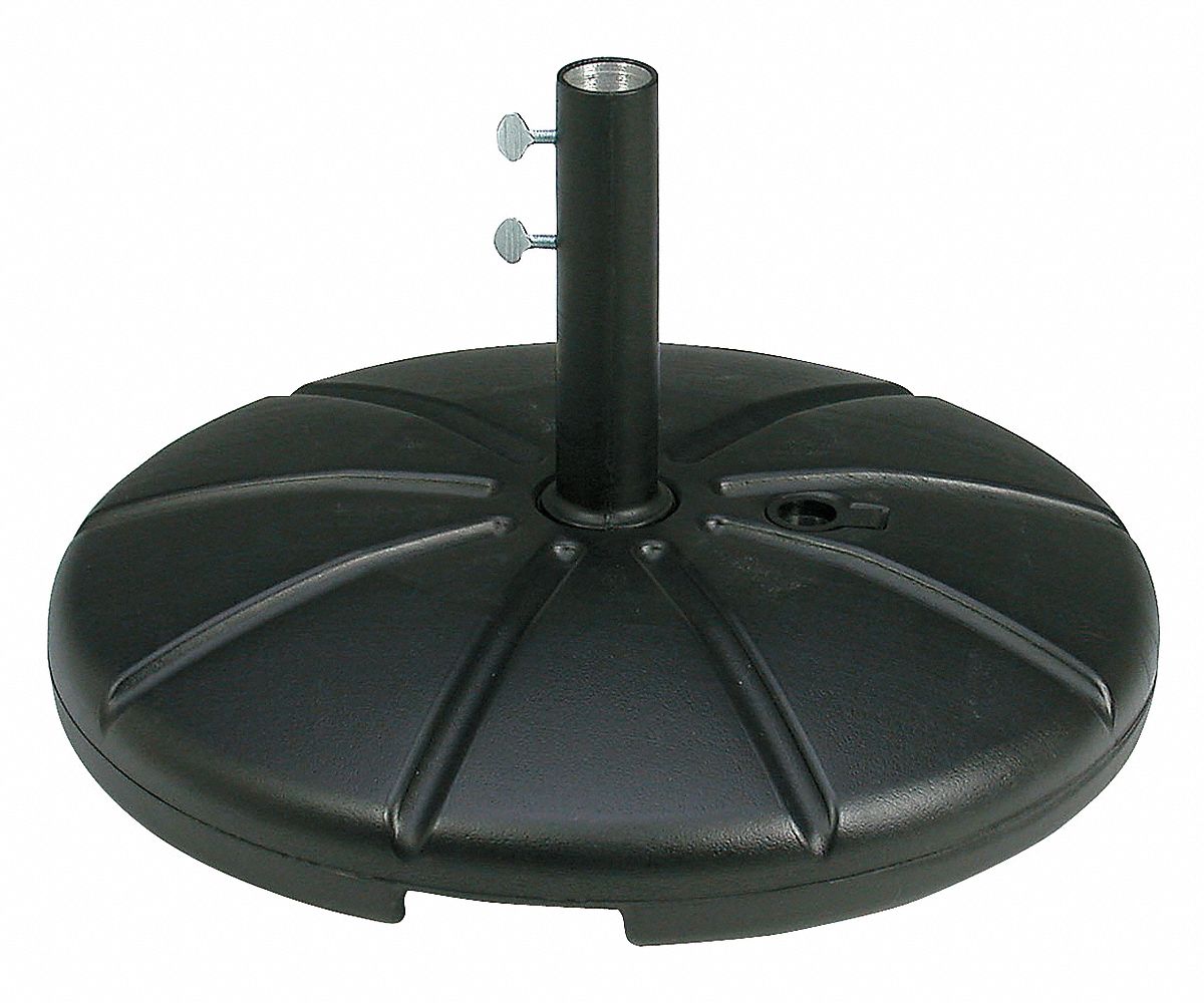 Resin Umbrella Base w filling cap Black
