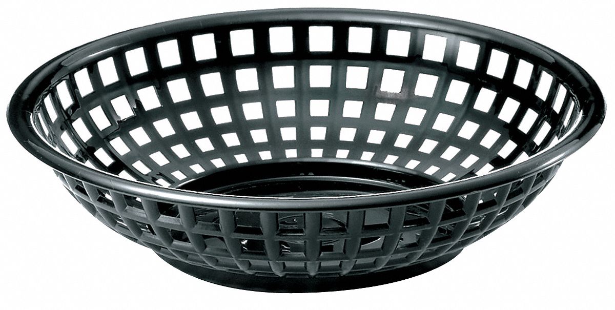 Basket, Round, Black, PK 36
