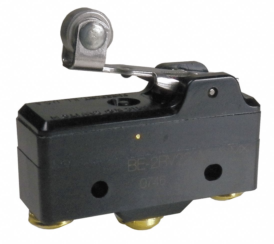 Lg Snap Switch, 20A, SPDT, Roller Lever