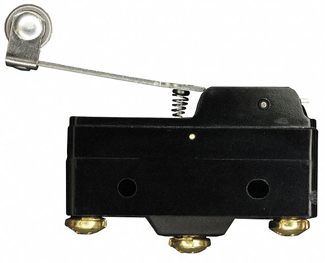 Lg Unsealed Swch, 15A, SPDT, Roller Lever