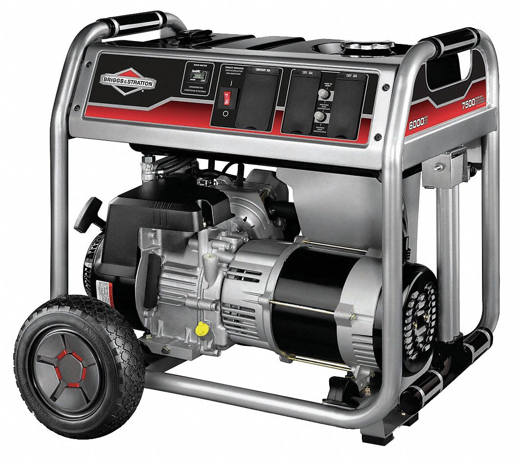 Portable Generator, Rated Watts6000, 342cc