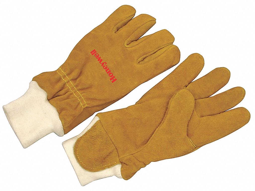 Firefighters Gloves, 2XL, Cowhide Lthr, PR
