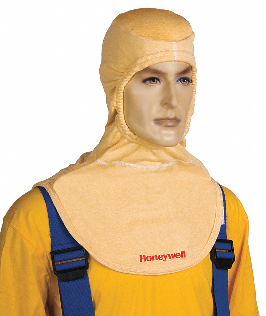 Bibbed Fire Hood, Univ, 20 In L, White, HRC1