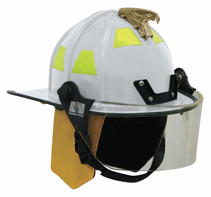 Fire Helmet, White, Traditional