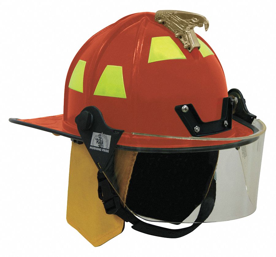 Fire Helmet, Red, Traditional