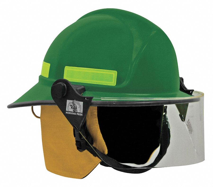 Fire Helmet, Green, Modern