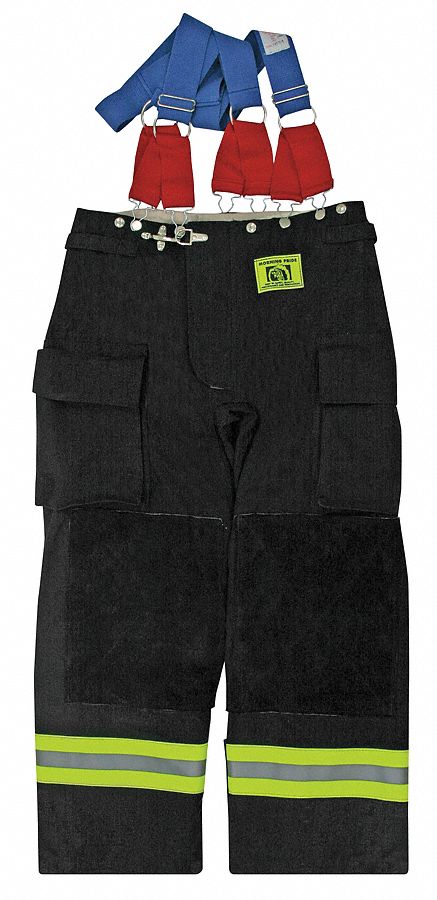 Turnout Pants, Black, XL, Inseam 30 In.