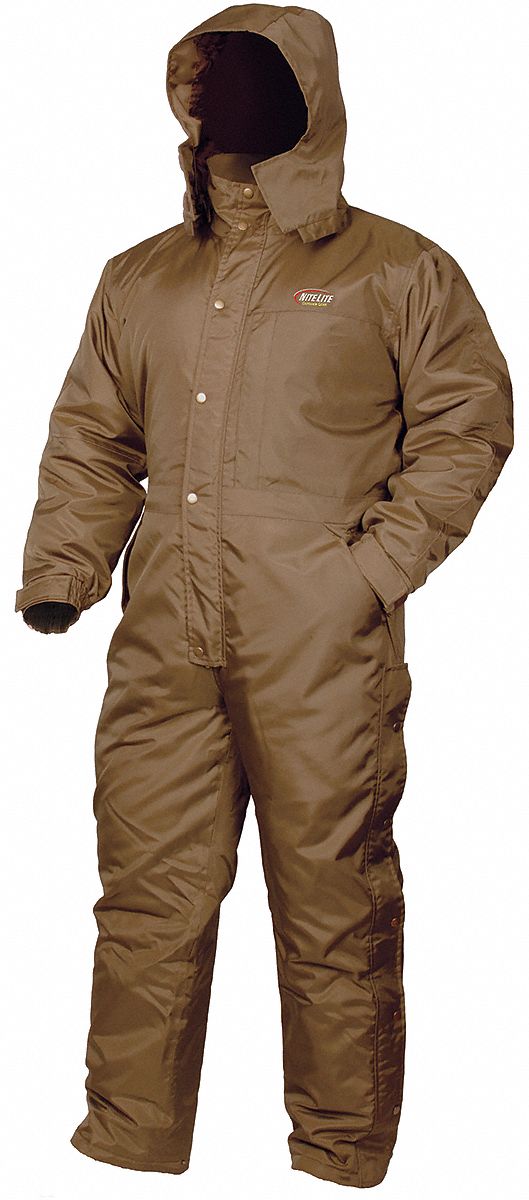 Coverall, Chest 42 to 44In., Brown