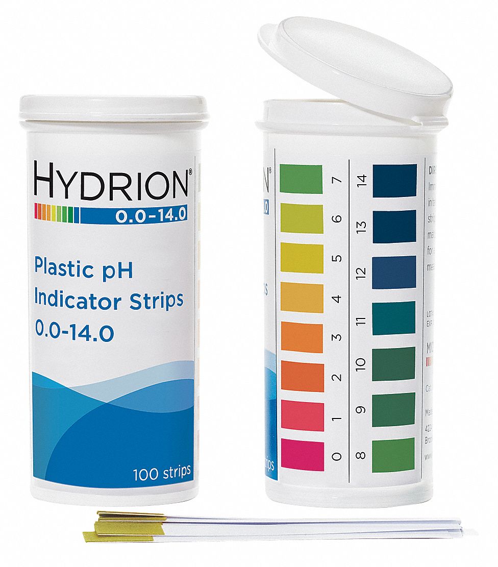 pH Strips, Hydrion Spectral, 0-14, PK 100