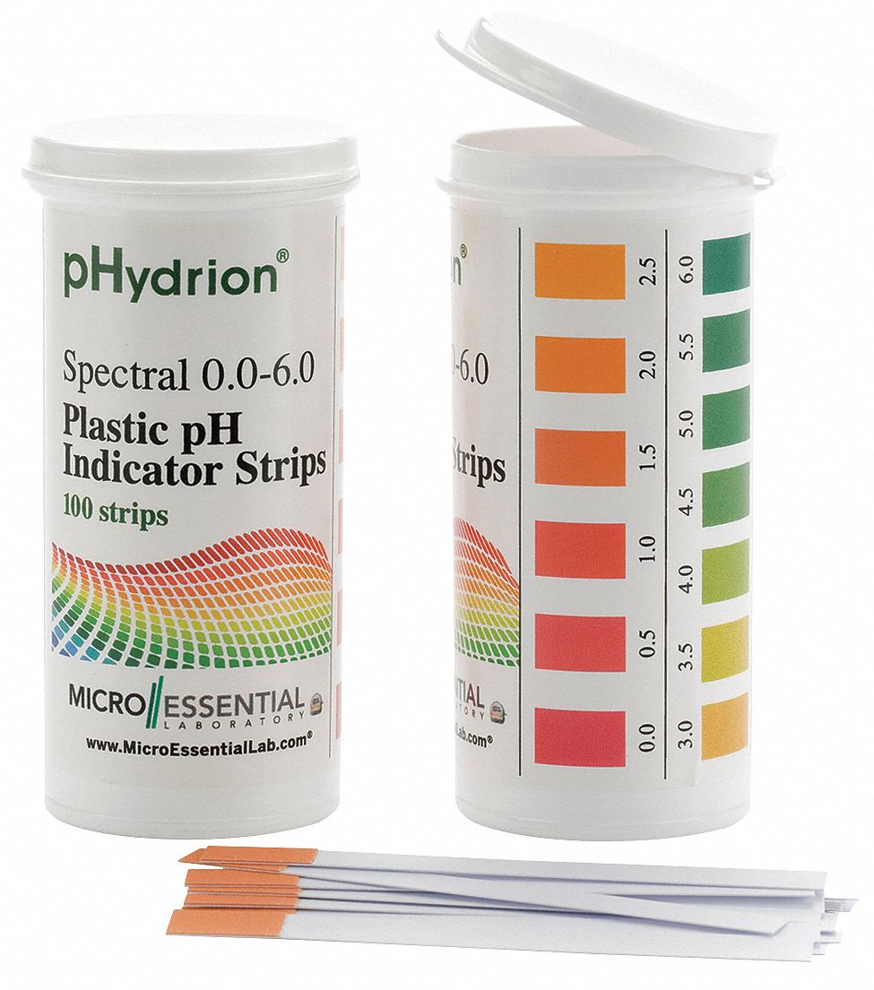 pH Strips, Hydrion Spectral, 0-6, PK 100