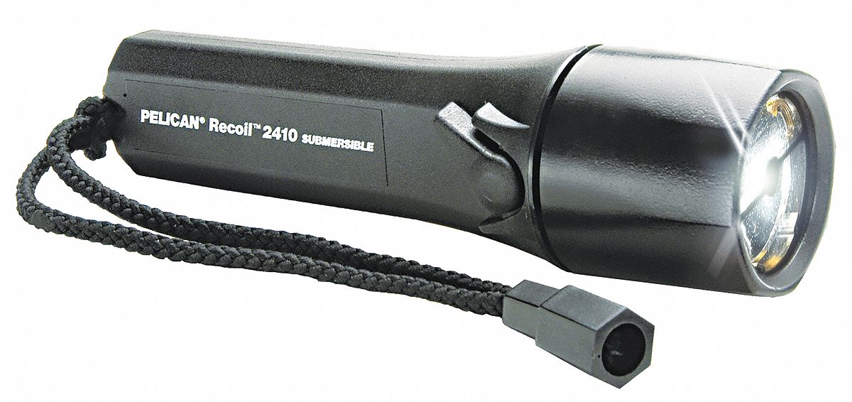 Safety-Approved Flashlight, Black, AA