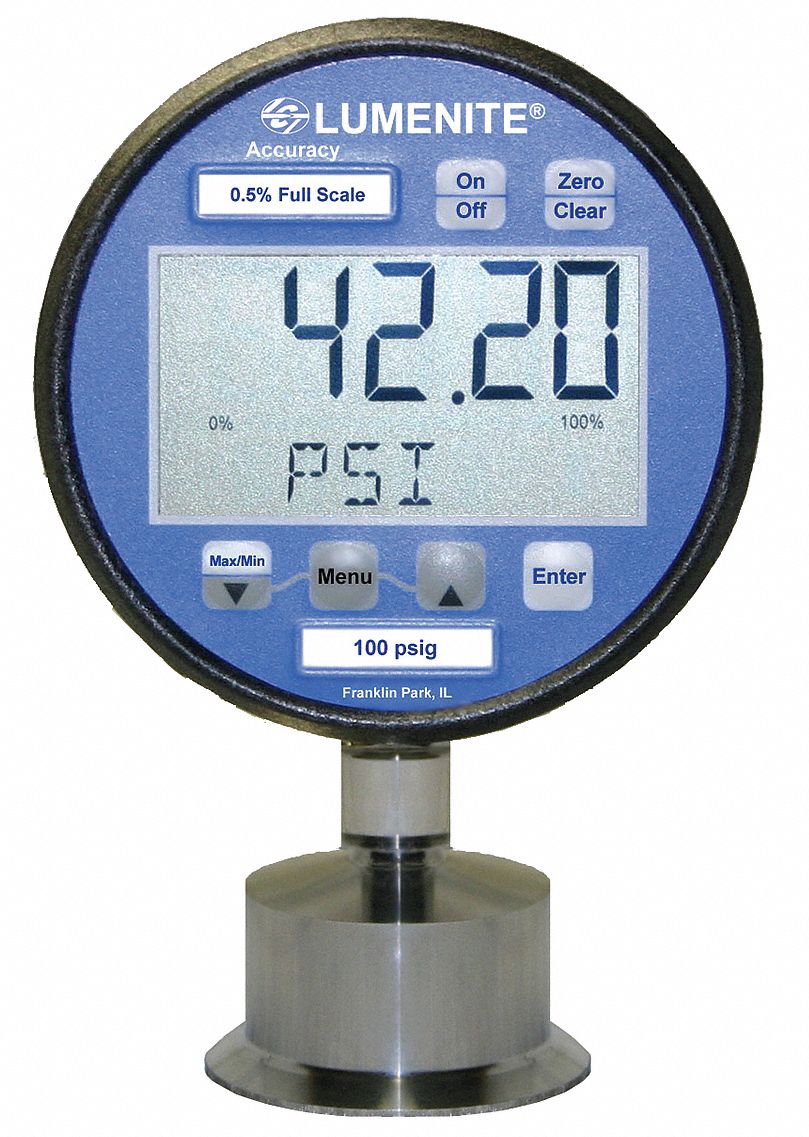 Digital Gauge/Transducer, 1-1/2In, 1000psi