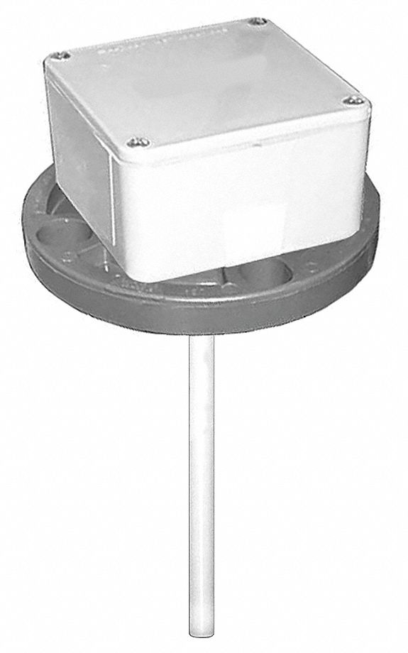 Liquid Probe, Waterproof, 12In, 3 In Flange