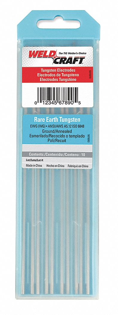 Tungsten Electrode, Rare Earth, PK 10