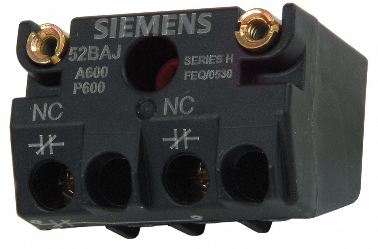 Contact Block, Touch Safe, 1 NC, Non Ill