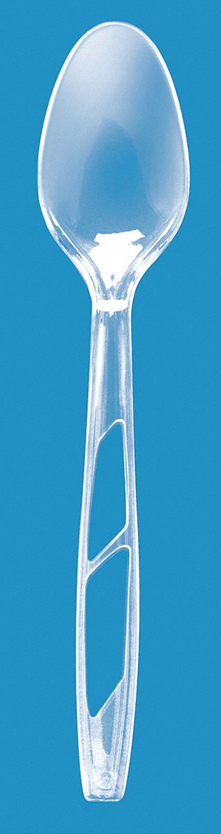 Plastic Spoon, Clear, PK 1000