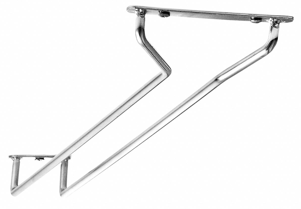 Glass Hanger, Chrome Plated, 16 In