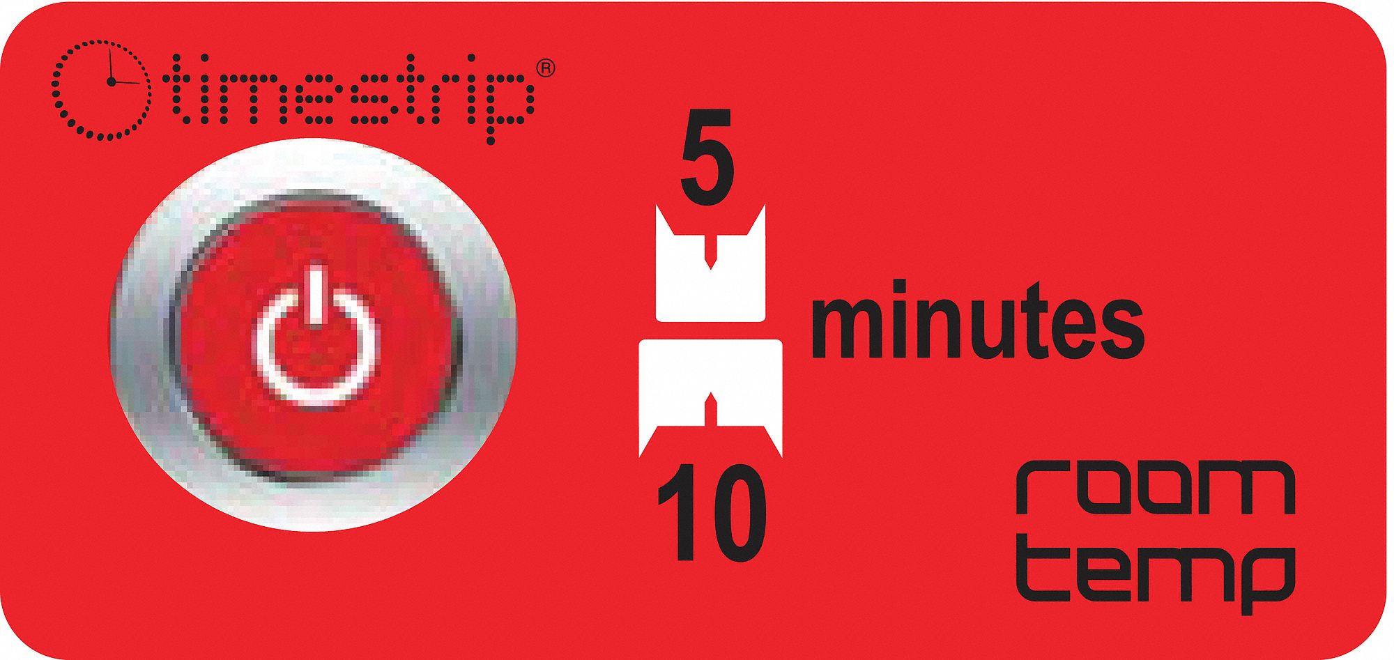 Time Indicator, General, 5 to 10 Min, Pk250