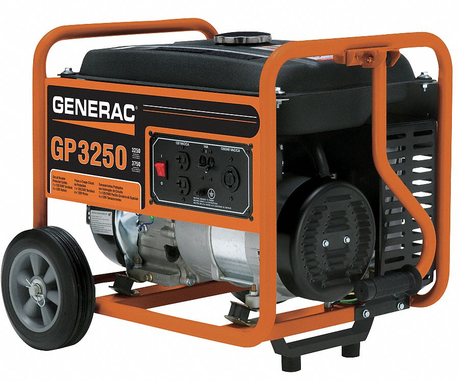Portable Generator, Rated Watts3250, 208cc