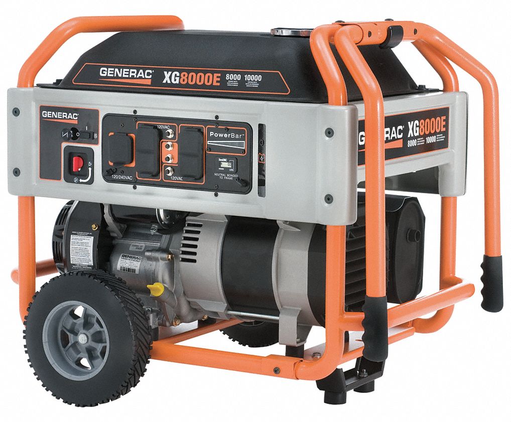 Portable Generator, Rated Watts8000, 410cc