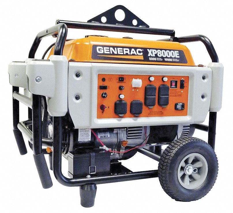 Portable Generator, Rated Watts8000, 410cc