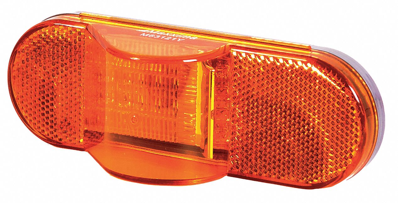 Side/Turn/Marker Light, 28LED, Oval, Amber