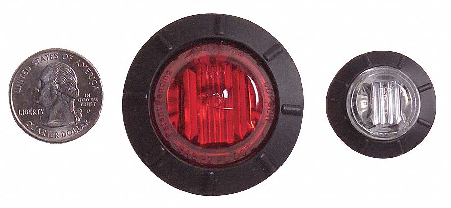 Courtesy Light, 6 LED, 1-1/4In Round, White