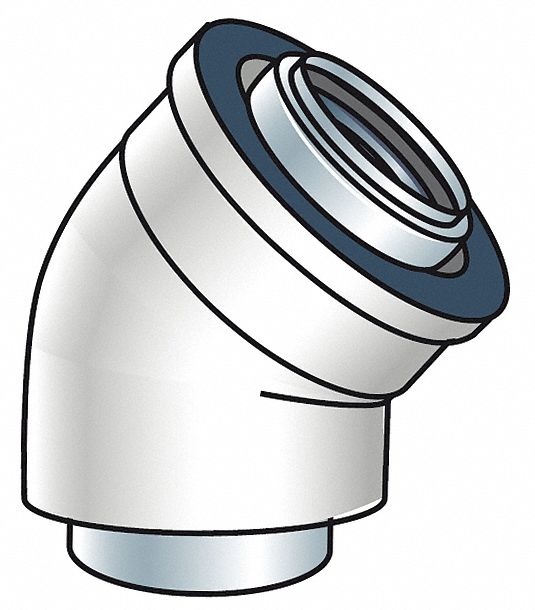 Condensing 45 Deg. Vent Pipe Elbow
