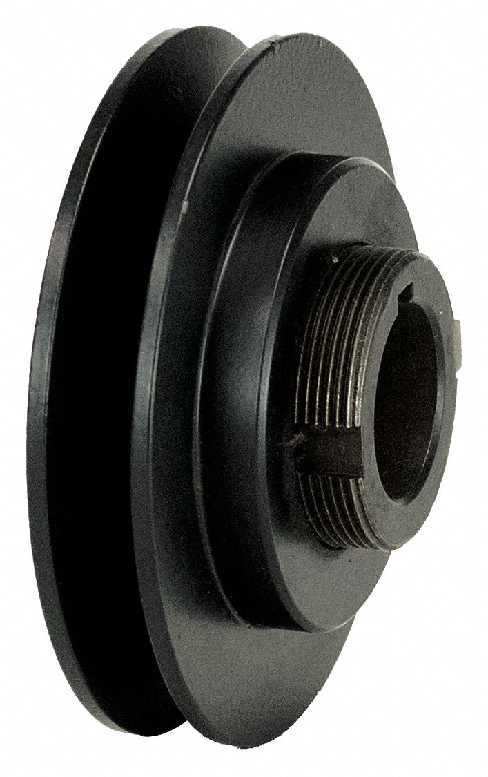 V-Belt Pulley, 4 In OD, 5/8 Bore, Var Pitch