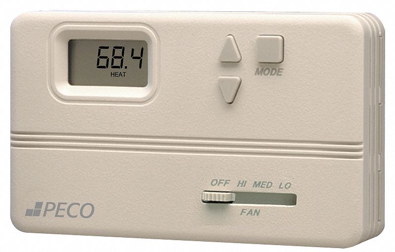 Fan Coil Thermostat, Electronic, Digital