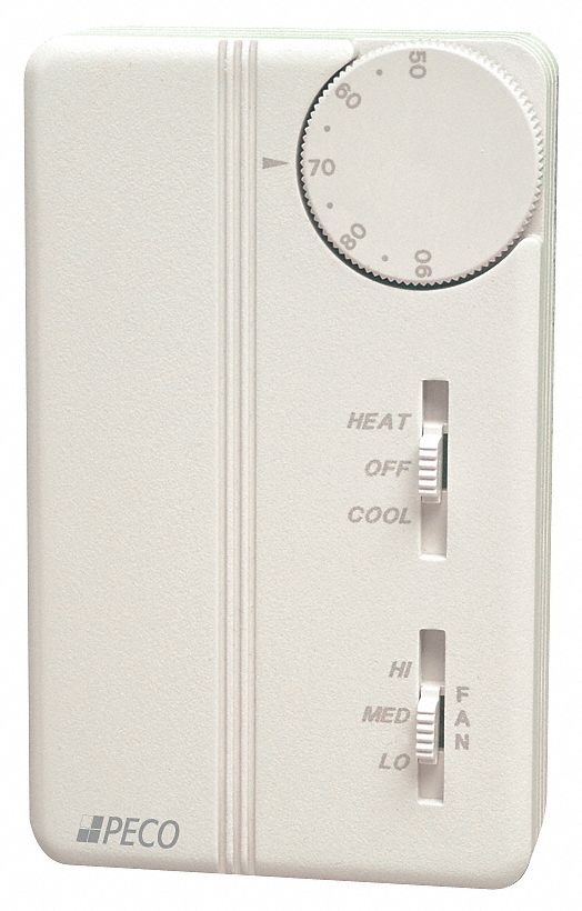 Fan Coil Thermostat, Electronic, Analog
