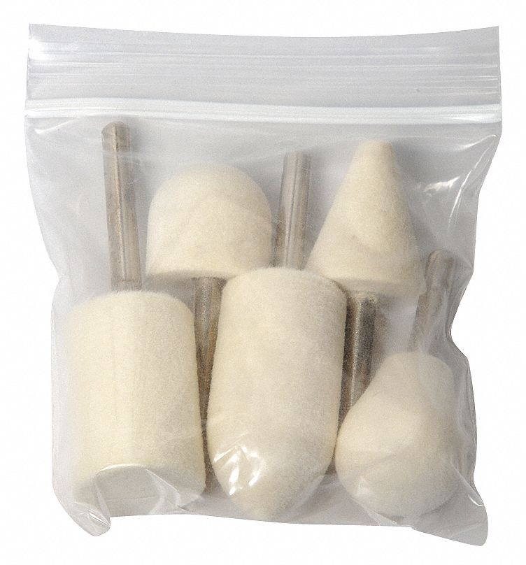 Felt Bob Set, Med, 1/4 Shank, Pcs 5