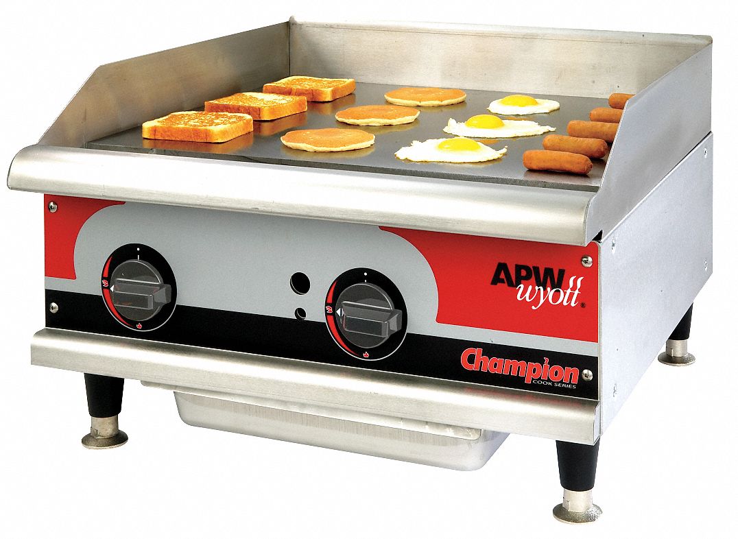 Electric Griddle, W 24 In
