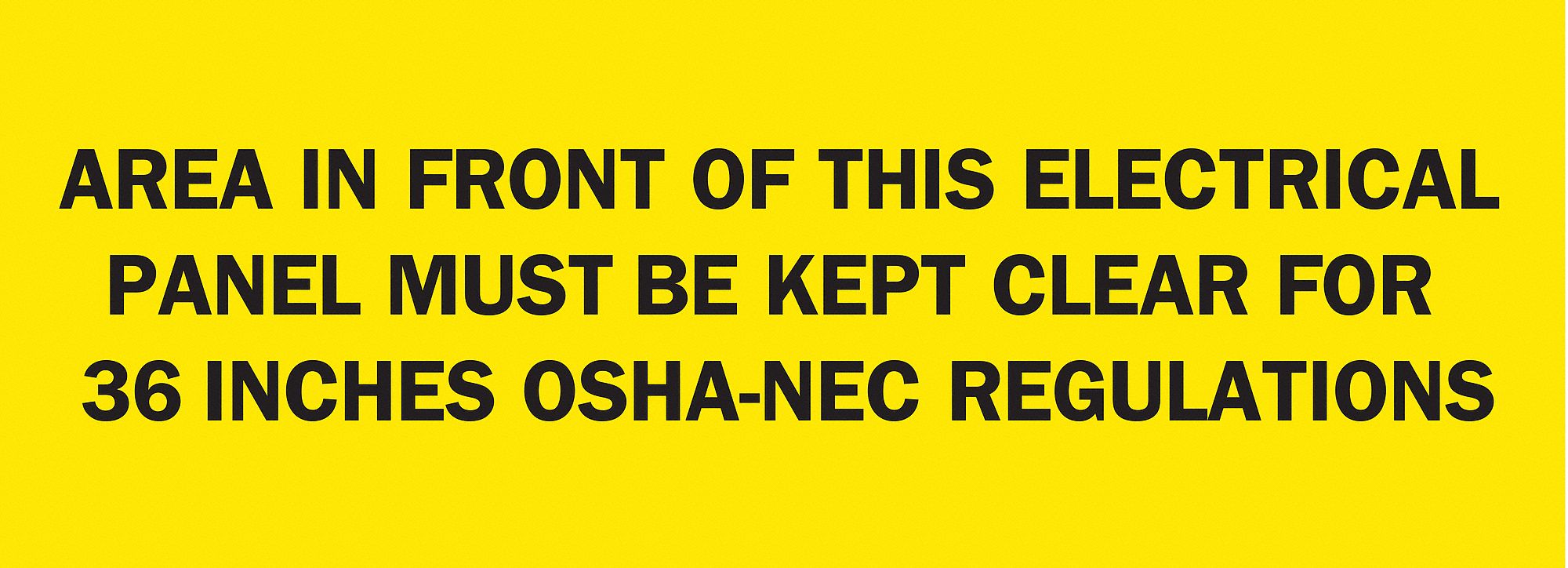 Caution Sign, 10x3-1/2In, BK/YEL, ENG