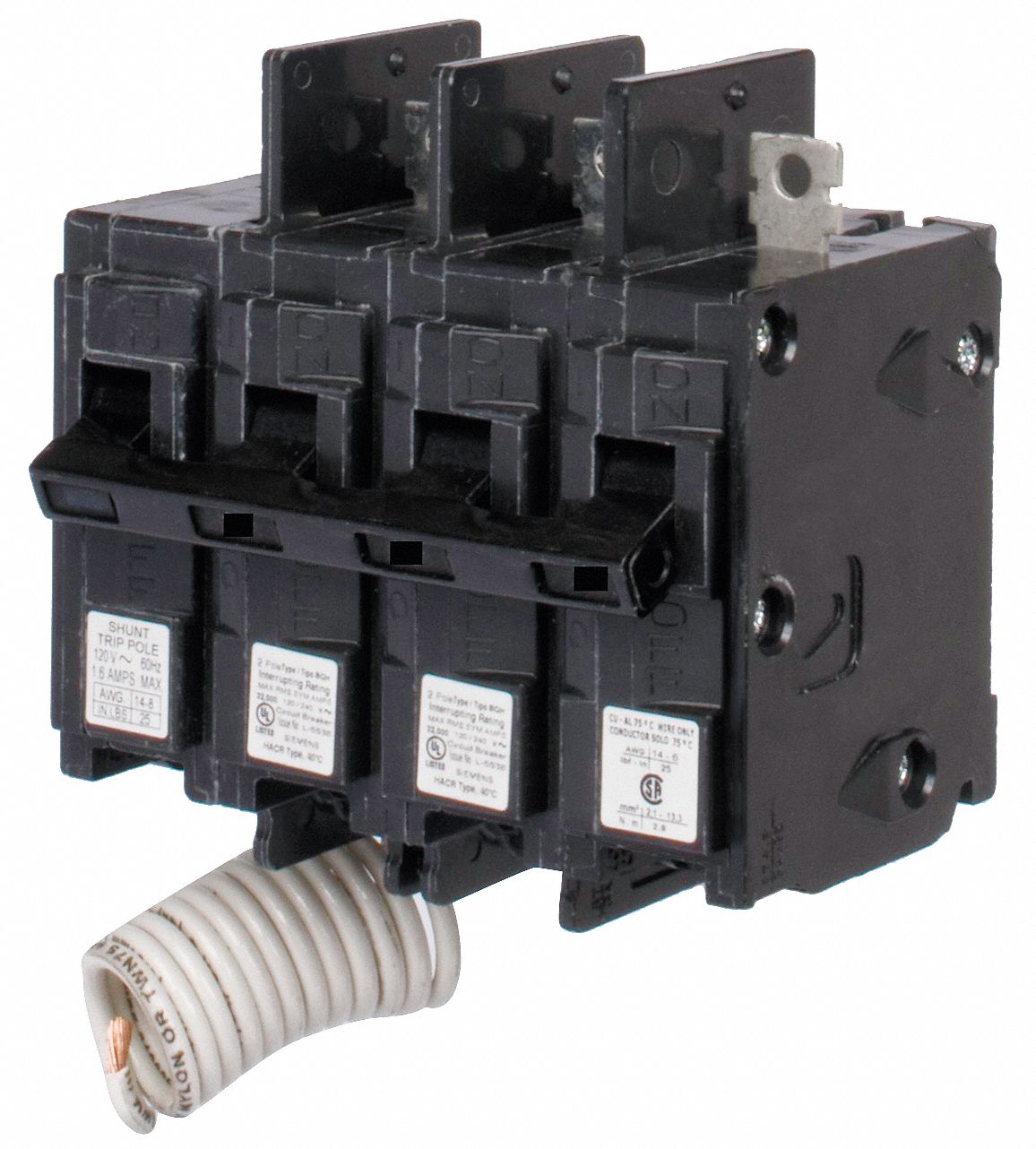Ckt Breaker, Shunt Trip, BQH, 3P, 80A, 240V